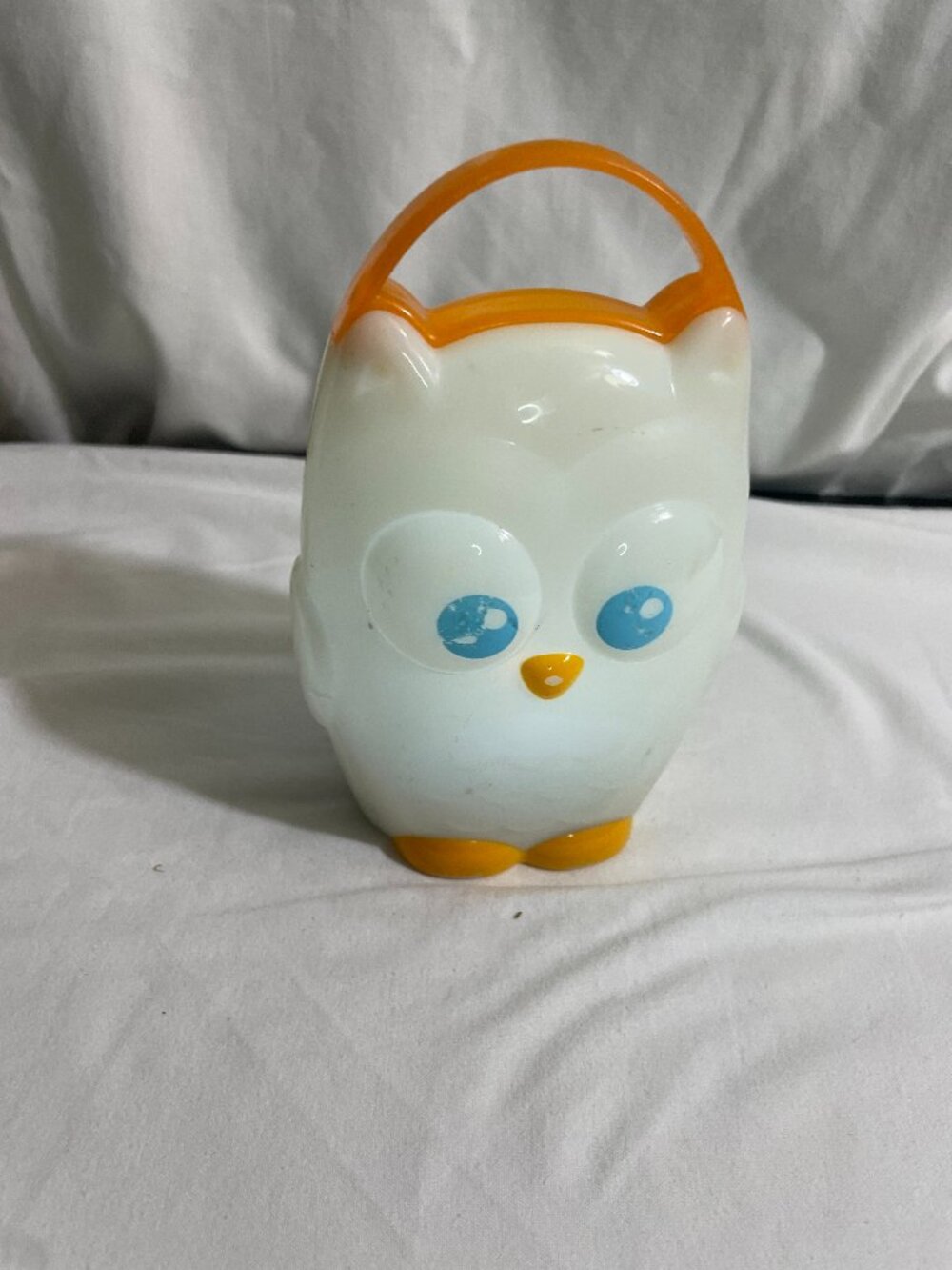 Munchkin Owl Night Light Portable Nursery Baby Light White Orange 2012 Working